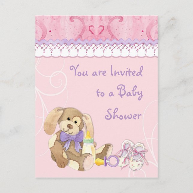 Azúcar y especias, invitación Chica a Baby Shower (Anverso)
