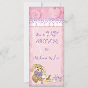 Azúcar y especias, invitación Chica a Baby Shower