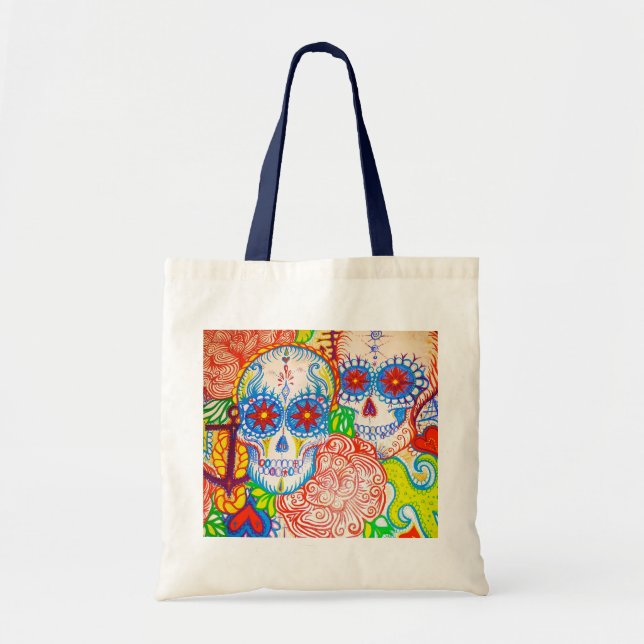 azucare el estilo del tatuaje de la bolsa de asas (Frente)