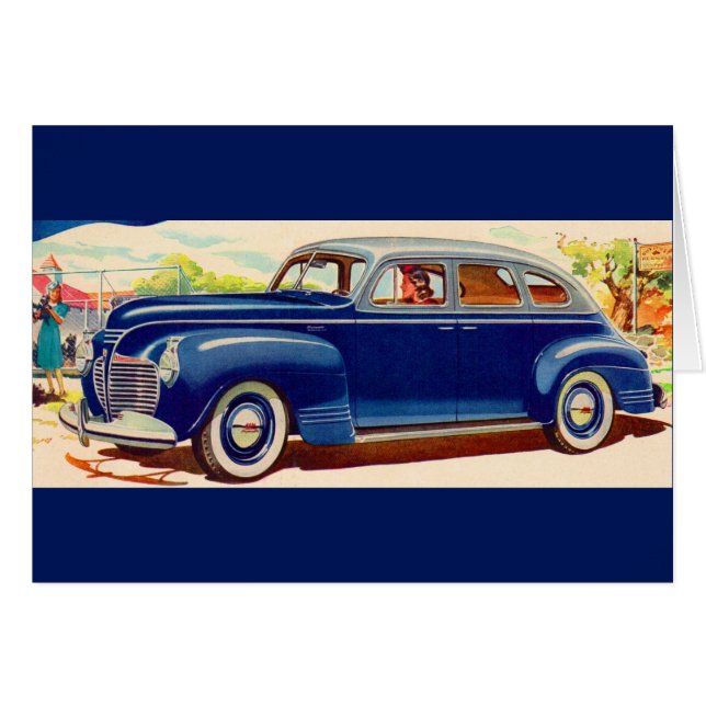 azul 1941 Plymouth (Anverso (Horizontal))