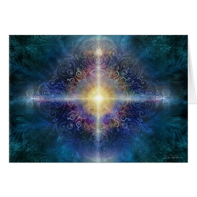 Azul 2 de la mandala (Anverso (Horizontal))
