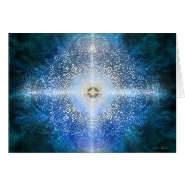 Azul 4 de la mandala (Anverso (Horizontal))