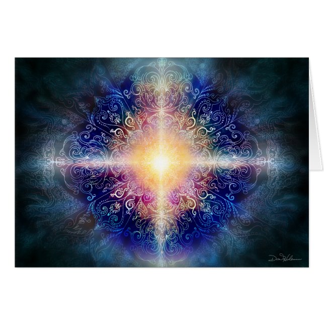 Azul 5 de la mandala (Anverso (Horizontal))