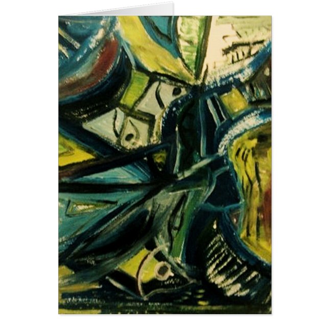 Azul abstracto (Frente)