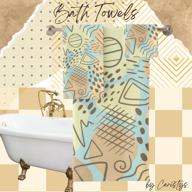 Azul abstracto contemporáneo, amarillo, melón, mar (Subido por el creador)