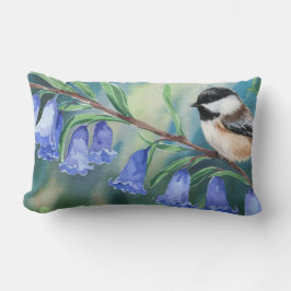 Azul acuarela y Cojín decorativo de pollo