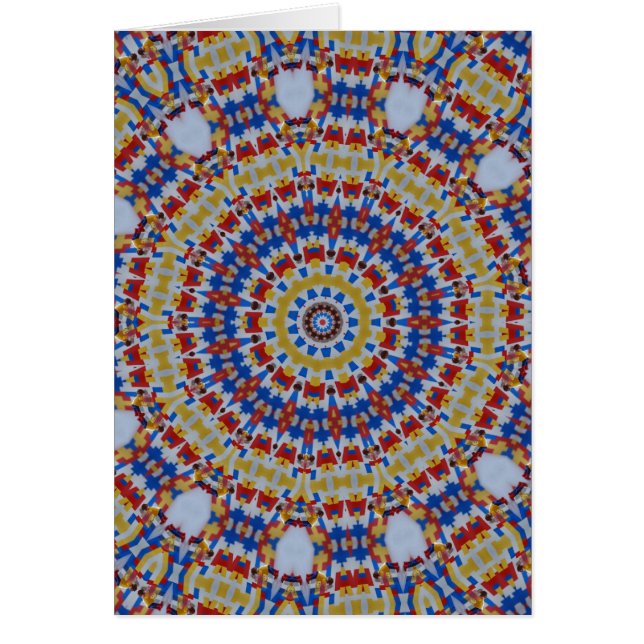 azul amarillo Mandala (Frente)
