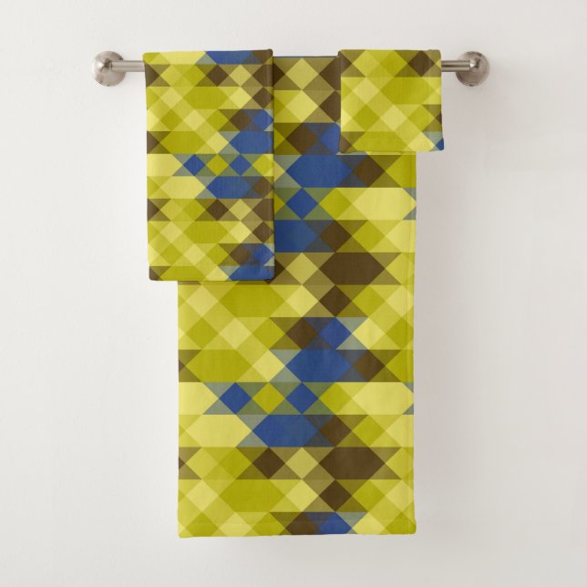 Azul Amarillo y geométrico beige (In situ)