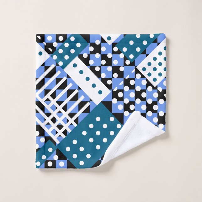 Azul anaranjado y azul oscuro (Toallita)