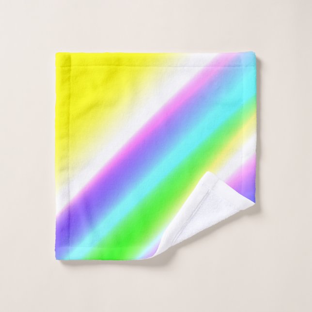 Azul arcoiris de textura abstracta patrón arte t (Toallita)