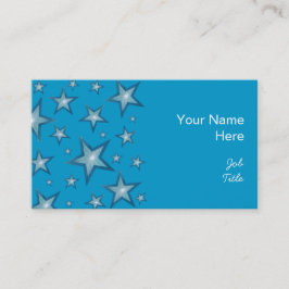 Azul azul de la tarjeta de visita de Blue Stars