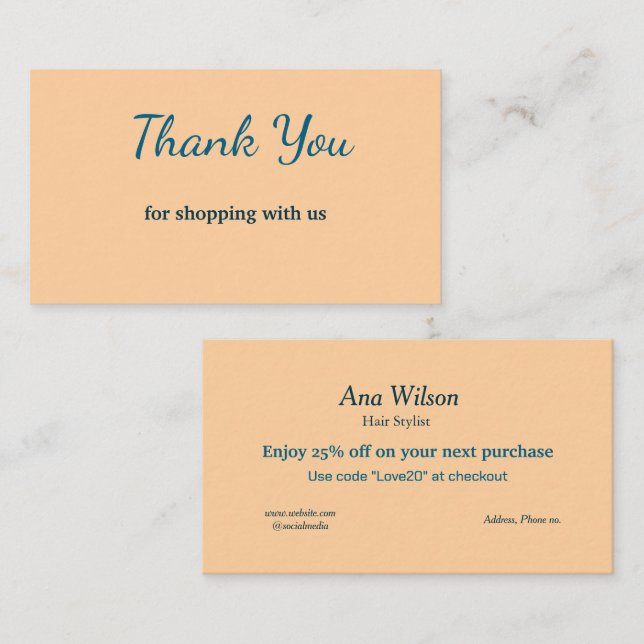 Azul blanco clásico gracias a las tarjetas de visi (Anverso / Reverso)