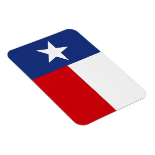 Azul blanco rojo de la estrella de Tejas del imán