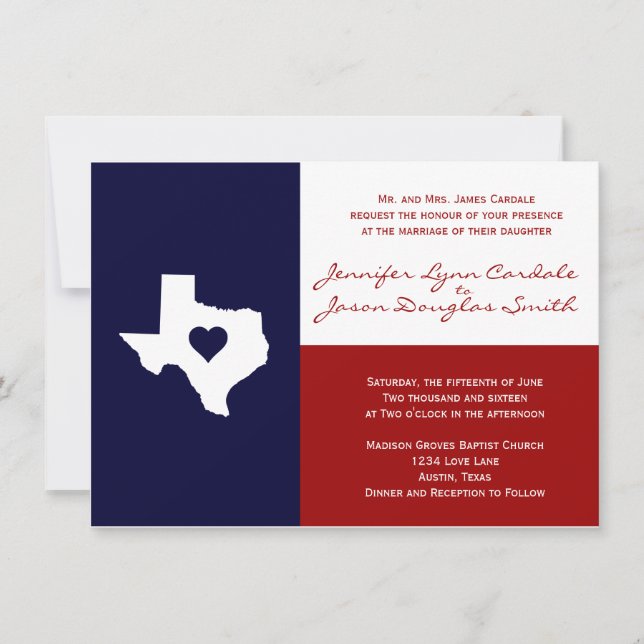 Azul blanco rojo de las invitaciones de los (Anverso)