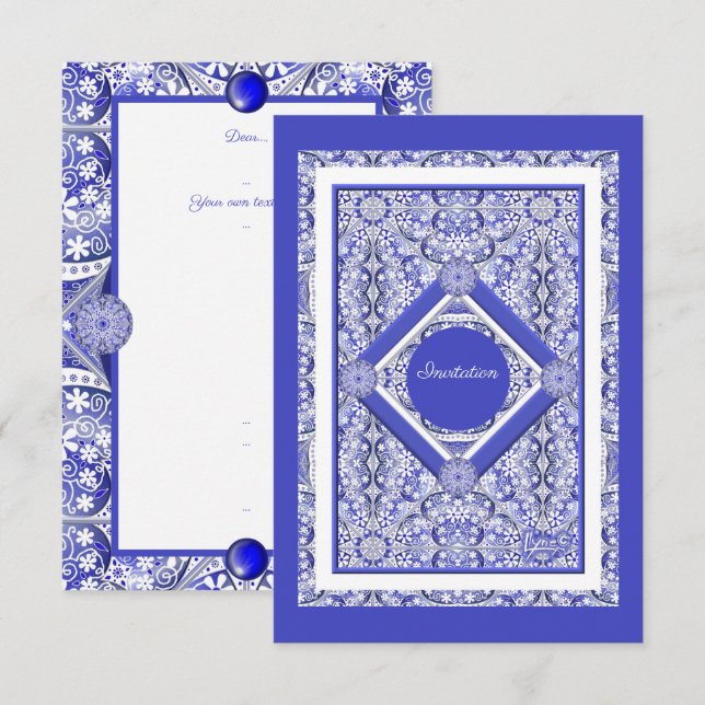 Azul cerámico de Grecia (Anverso / Reverso)