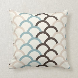 Azul, chocolate, almohada abstracta poner crema