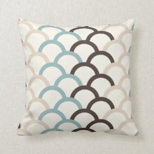 Azul, chocolate, almohada abstracta poner crema