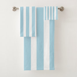 Azul claro clásico y rayas blancas