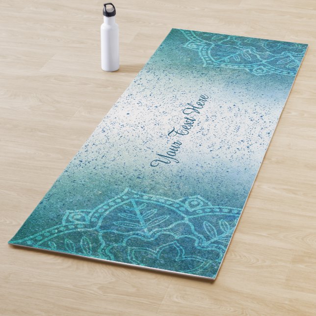 Azul claro Mandala Zen Yoga Mat (In situ)