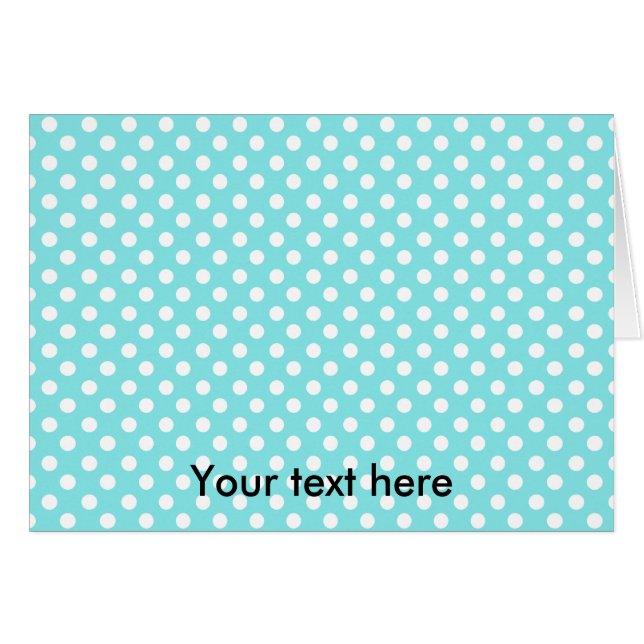 Azul con los polkadots blancos (Anverso (Horizontal))