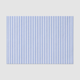 Azul con papel tisular rayado blanco