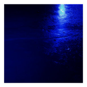 Azul Congelado 20" x 20", Papel de Póster (Semi Br