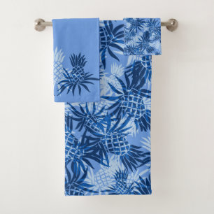 Azul coordinado tropical hawaiano de Camo de la