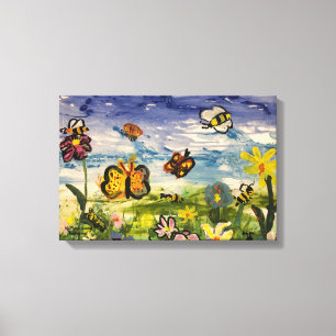 Azul cutáneo y arte infantil de los verdes