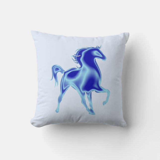 Azul de almohada de caballo o elegir color (Anverso)