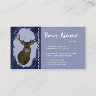 Azul de cadena del ~ de las tarjetas de visita del