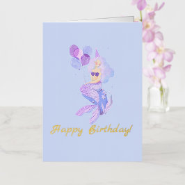 Azul de cumpleaños de Sirena