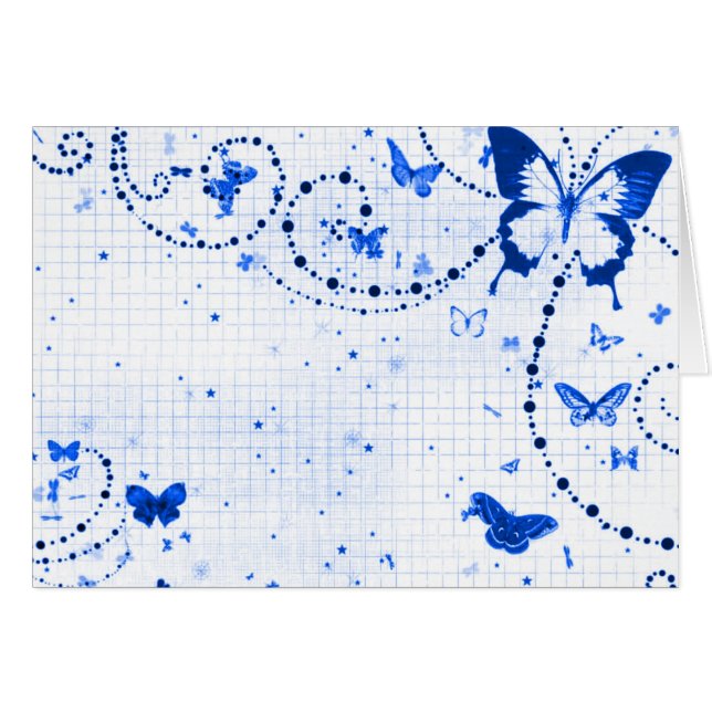 Azul de destello de la mariposa (Anverso (Horizontal))