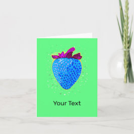 Azul de fresa de arte pop