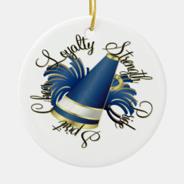 Azul de la alegría y ornamento de la foto de las