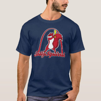 Azul de la camisa de los hombres de la ardilla de