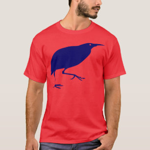 Azul de la camiseta de la agua madre de salmuera