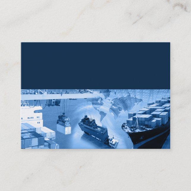 Azul de la tarjeta de visita de la plantilla de la (Anverso)