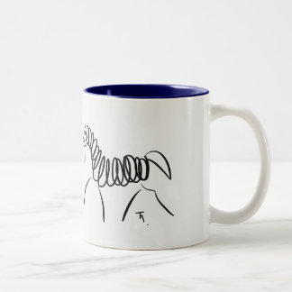 Azul de la taza del caballo del Dressage