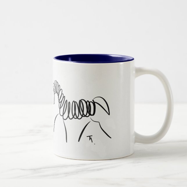 Azul de la taza del caballo del Dressage (Derecha)