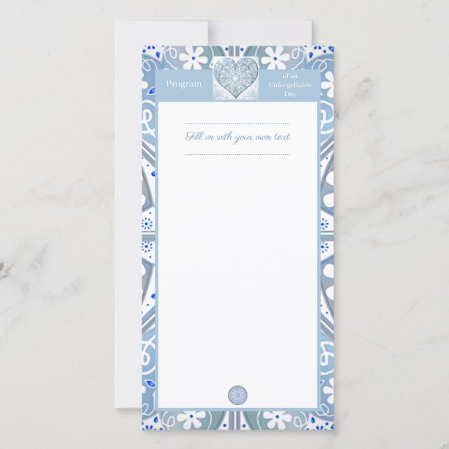 Azul de luz de encaje cerámico (Anverso)