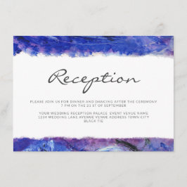 Azul de recepción de boda artística