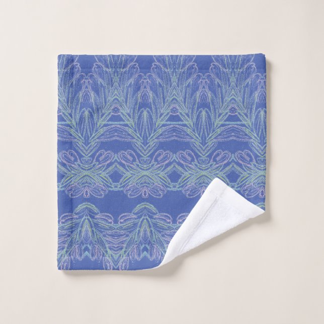 Azul de Swirls suave (Toallita)