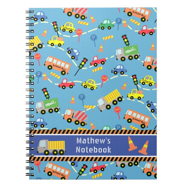 Azul de transporte. Cuaderno (Frente)