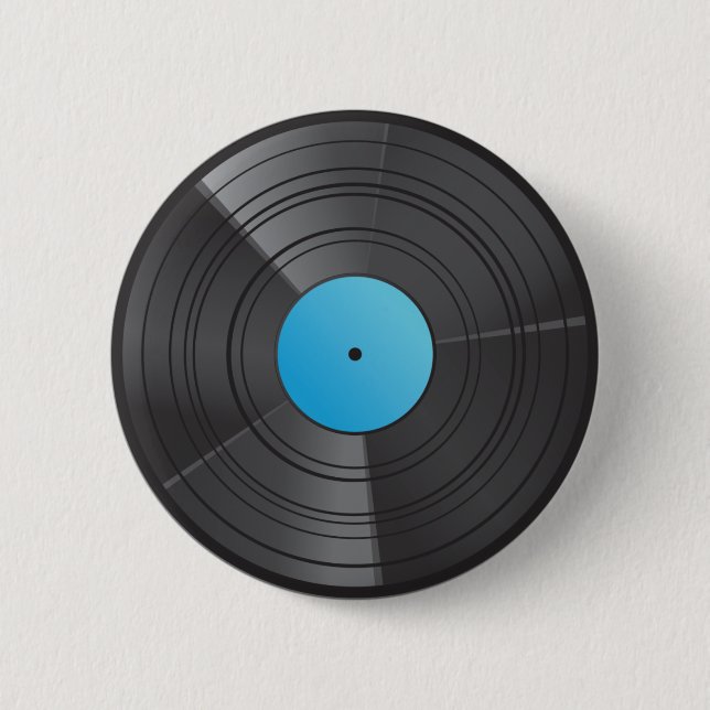 Azul del botón del vinilo (Anverso)