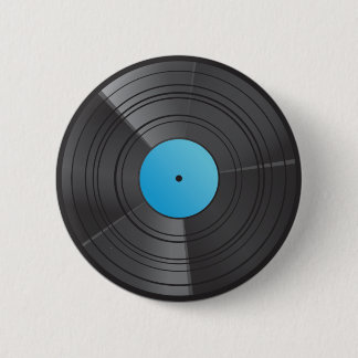Azul del botón del vinilo