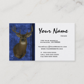 Azul del ~ de las tarjetas de visita del Taxidermy