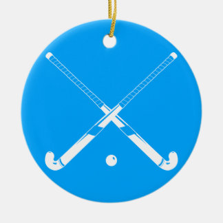 Azul del ornamento de la silueta del hockey hierba
