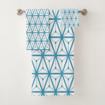 Azul del patrón retro atómico