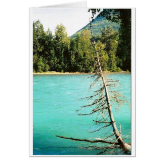 Azul del río de Kenai