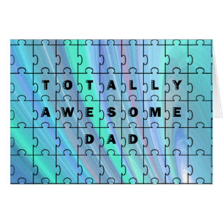 Azul del rompecabezas de papá totalmente alucinant